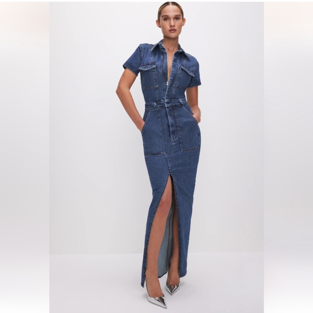 NWT Good American FIT FOR SUCCESS MAXI DRESS